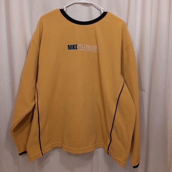 Nike Other - Nike Baseball Nike Team Sweatshirt Fleece Men XL Yellow/Black Black Label READ